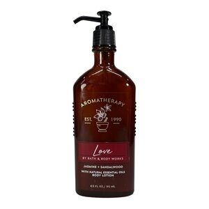 Bath & Body Works Aromatherapy Love, Body Lotion Jasmine + Sandalwood 6.5 oz New